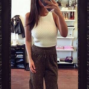 NEW ROSA CHA mirela sweater top in off white
